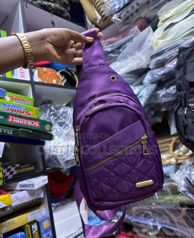 Purple Oxford Unisex Cross Body Sling Chest Bags