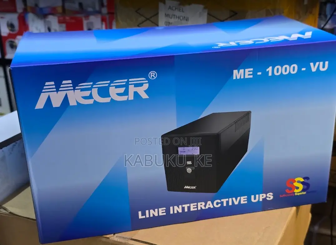 Mecer 1kva Line Interactive Ups, Me-1000-Vu 600 Watts