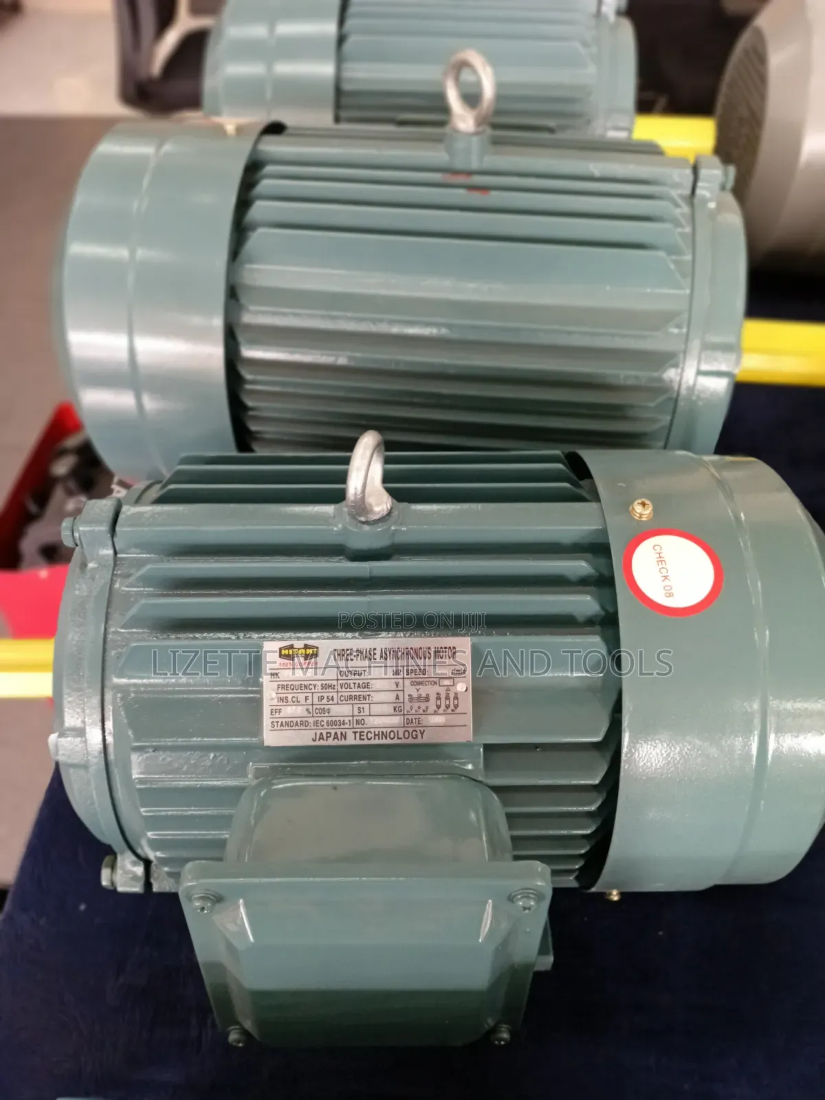 5.5hp Hisaki 3 Phase Motor High Speed
