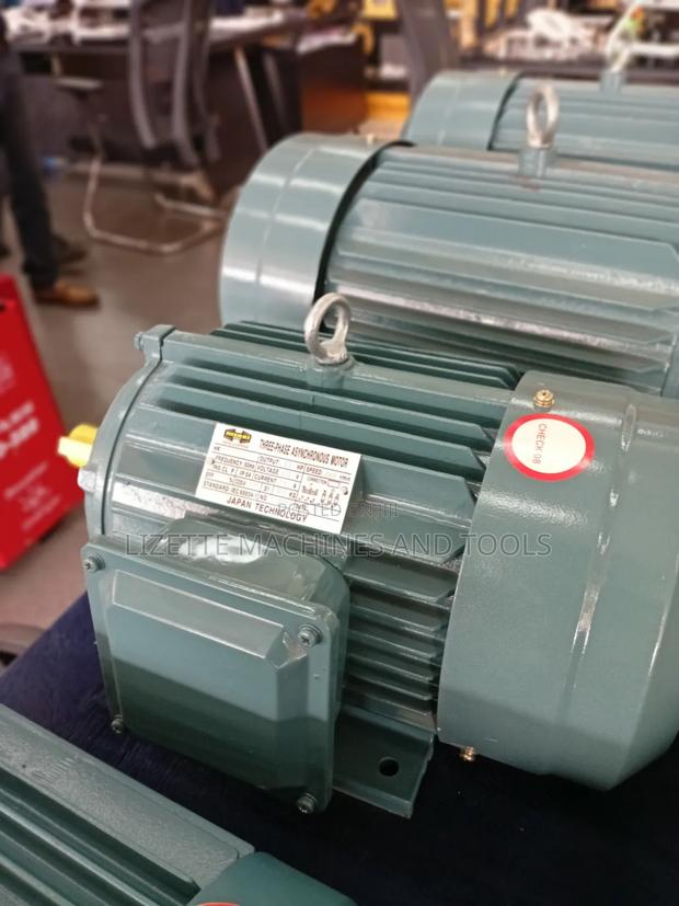 5.5hp Hisaki 3 Phase Motor High Speed - thumbnail 3