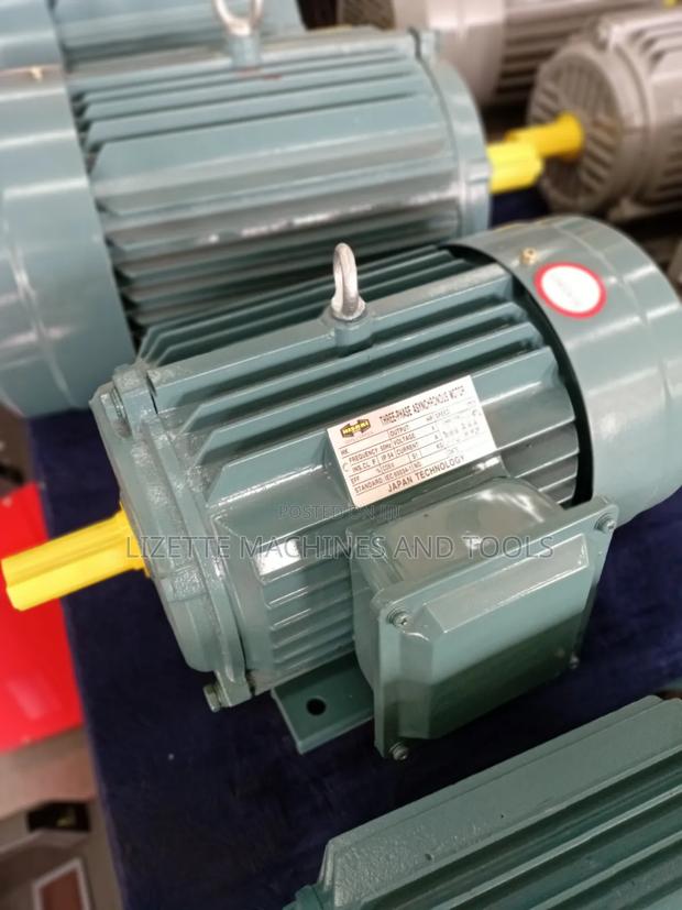 5.5hp Hisaki 3 Phase Motor High Speed - thumbnail 4