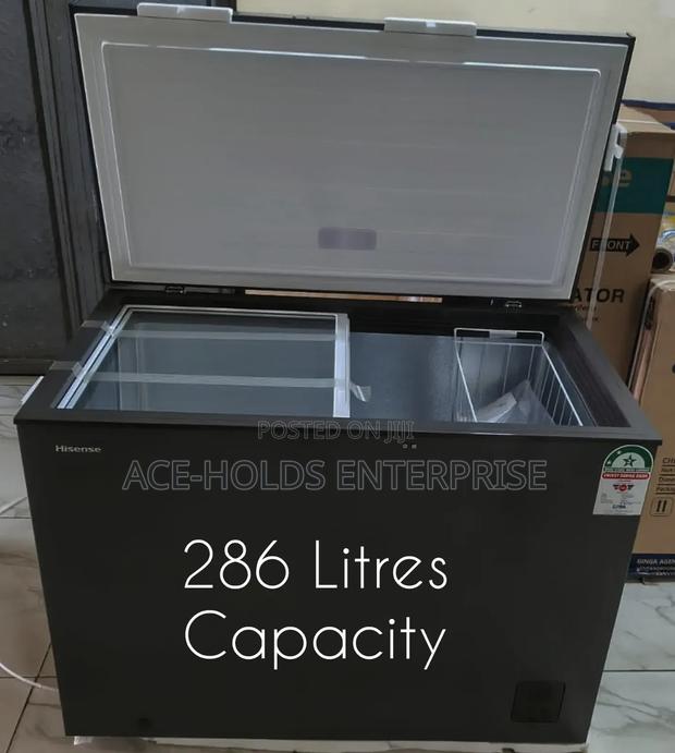 286 Litres Hisense Deep Chest Freezer - Grey