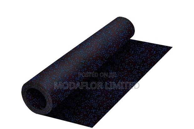 Blue Speckled Gym Mat for Professional Gym and Fitness Center Use