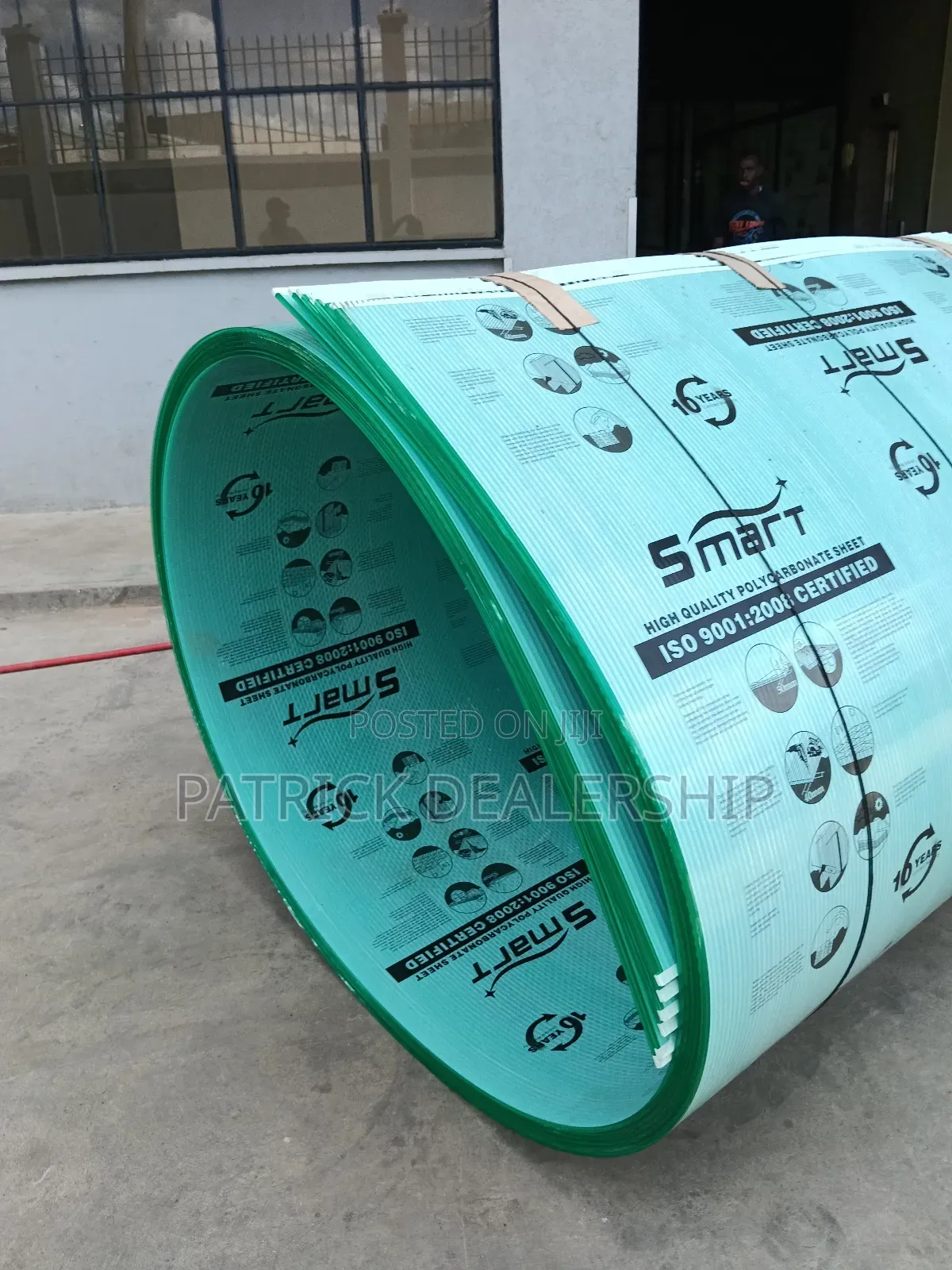 8mm Green Polycarbonate Sheets