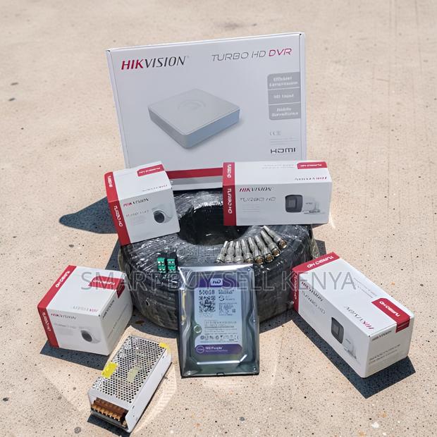 Remote Monitoring 4 Hikvision 1080p CCTV Cameras Complete System Kit
