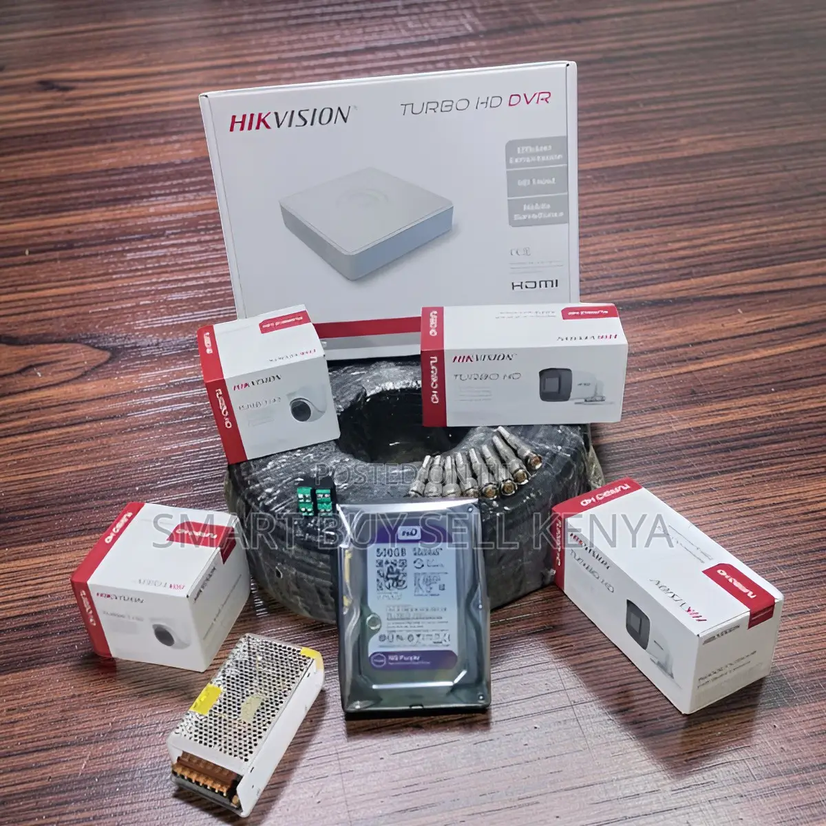 Enhanced Quality 4 Hikvision 1080p Hd CCTV Cameras Complete System Kit