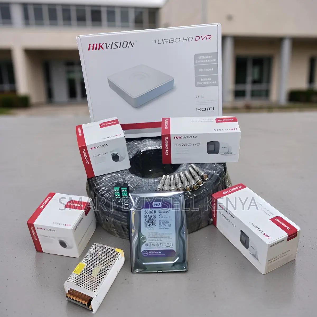 Cost Effective 4 Hikvision 1080p 2mp CCTV Cameras Complete System Kit