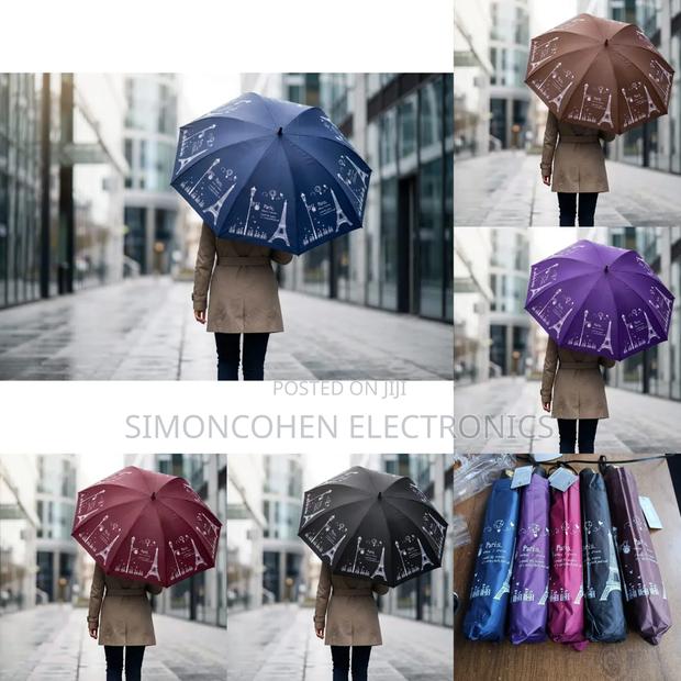 Paris Foldable Umbrella With Automatic Opening Handle