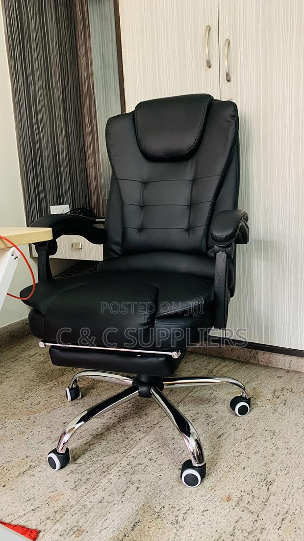 Executive Office Seat With Footrest - C C Imported Leather Chairs - thumbnail 19