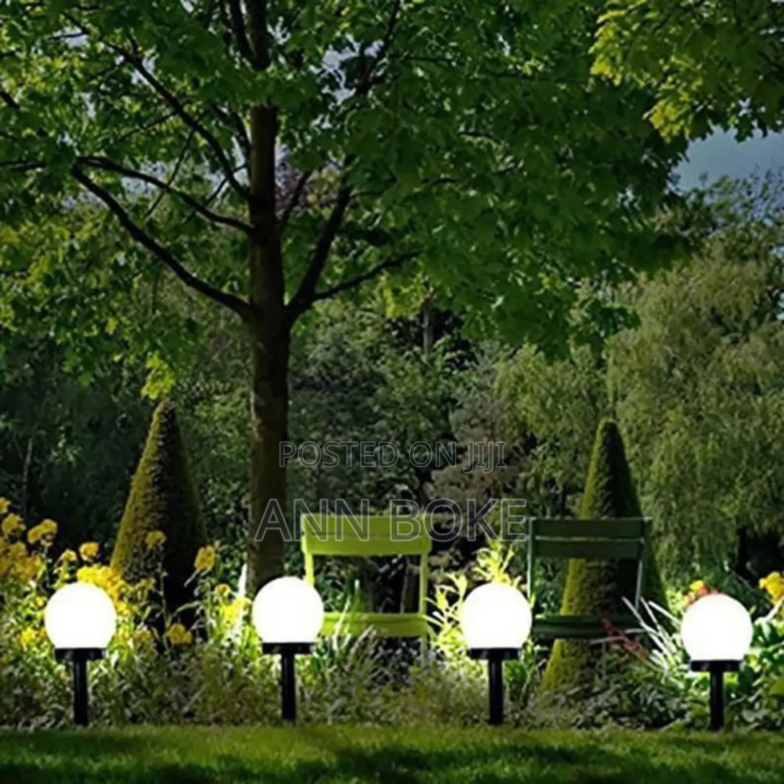 6 Pieces Outdoor Ball Solar Light