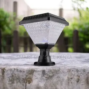 Solar Led Fence Post Light With Stylish Crystal Effect and Auto Sensor