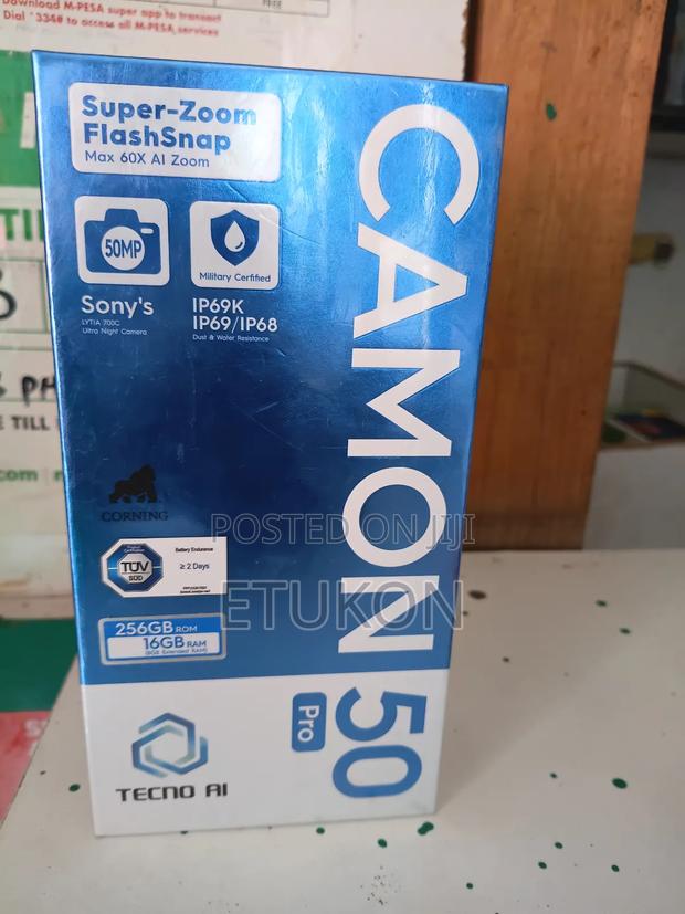 New Tecno Camon 50 Pro 256 GB Blue