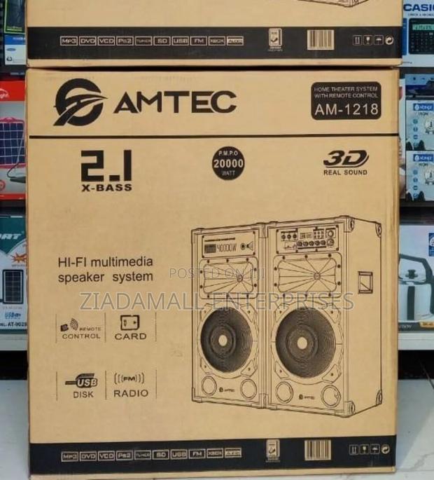 *Amtec 1218 Powered Speaker With Microphone