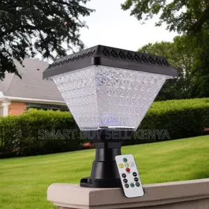 Solar Powered Outdoor Post Light With Energy Efficient Led and Crystal