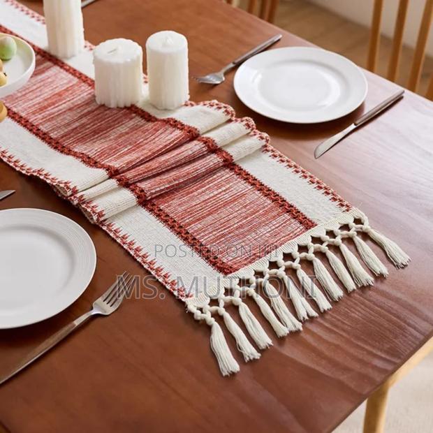 Aesthetic Nordic Boho Striped Table Runners - thumbnail 5
