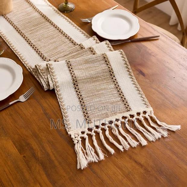 Aesthetic Nordic Boho Striped Table Runners - thumbnail 6