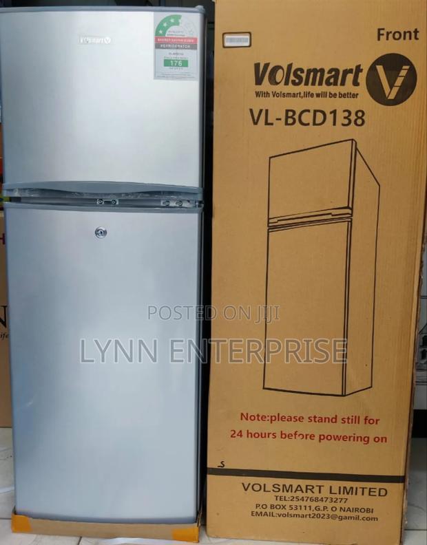 *Volsmart 138litres Double Door Fridge
