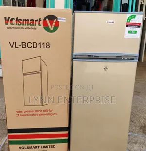 *Volsmart Double Door Fridge 118litres Refrigerator