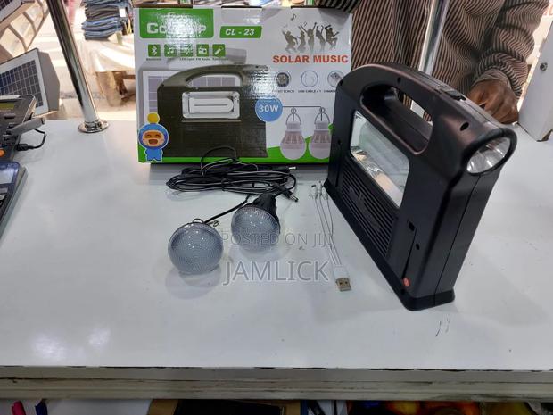 Cl23 Bluetooth/Fm/Mp3 Solar Lamp (2 Bulbs) - Eg - main view