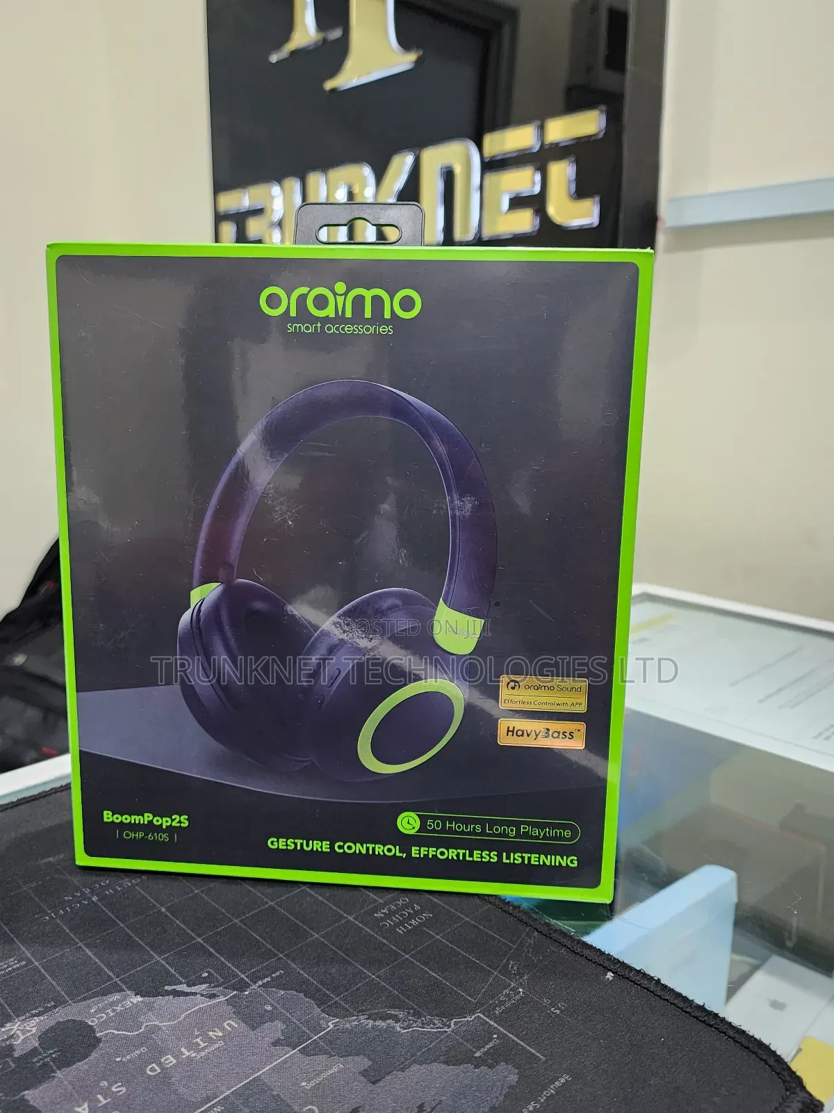Oraimo Boompop 2s (Ohp-610s) Enc Over-Ear Wireless Headphones