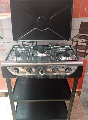  
Eurochef 5 Burner Standing Cooker With Shelves