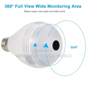 360dgrees Panoramic Fish Eye Vr Double Light Pir Cmos Wireless Camera