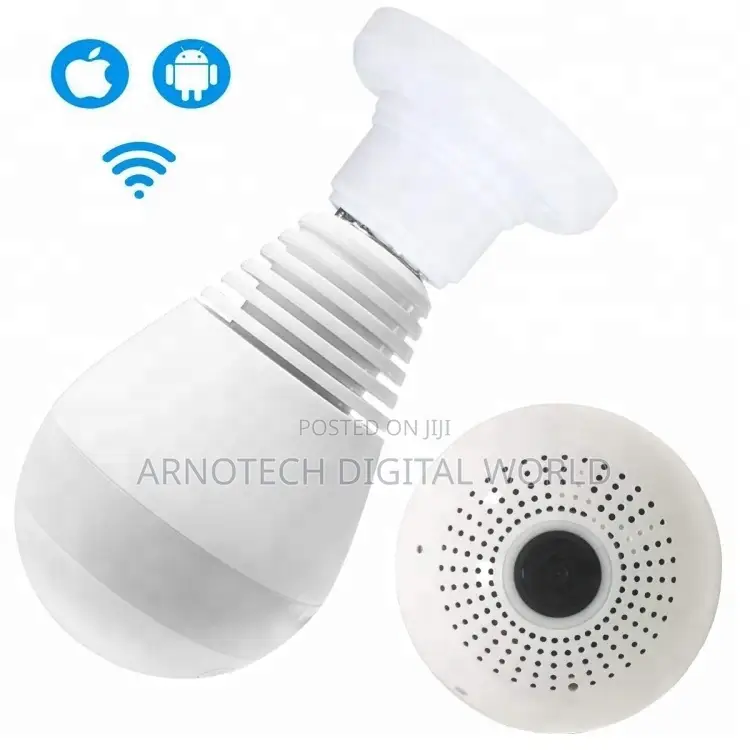 360dgrees Panoramic Fish Eye Vr Double Light Pir Cmos Wireless Camera