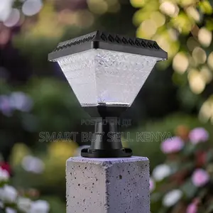 Outdoor Solar Led Post Lamp With Automatic Sensor and Decorative Glow