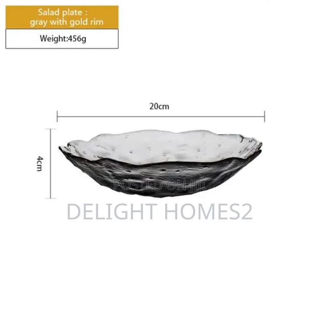 Glass Plate Irregular Dinner Plates_cu - thumbnail 3