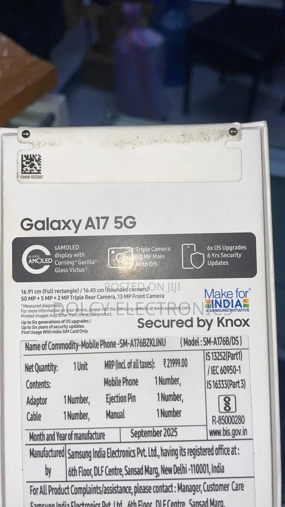 New Samsung Galaxy A17 5G 128 GB Black