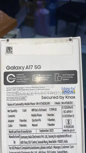 New Samsung Galaxy A17 5G 128 GB Black