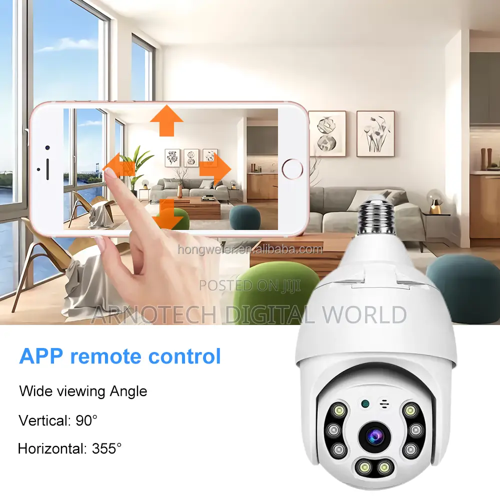 V380 Pro CCTV 4g Sim Card Bulb Camera Wireless Video Surveillance