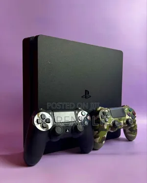 Clean Ps4 Slim. Mercury Black Playstation 4 Slim Slightly Used 2 Pads