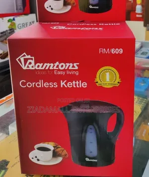 *Ramtons Cordless Kettle 1.7litres Rm609modern Kitchen Appeal