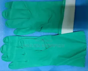 Green Nitrile Industrial Gloves/Nitrile Gloves Size 8,9,10,11