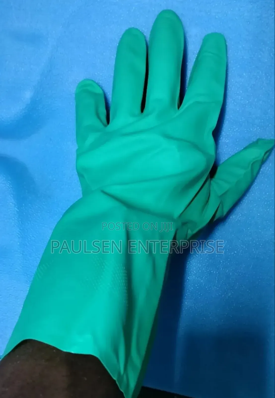 Green Nitrile Industrial Gloves/Nitrile Gloves Size 8,9,10,11