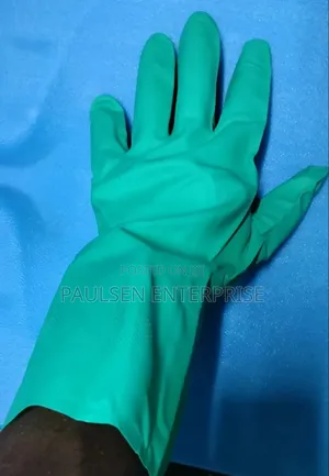 Green Nitrile Industrial Gloves/Nitrile Gloves Size 8,9,10,11
