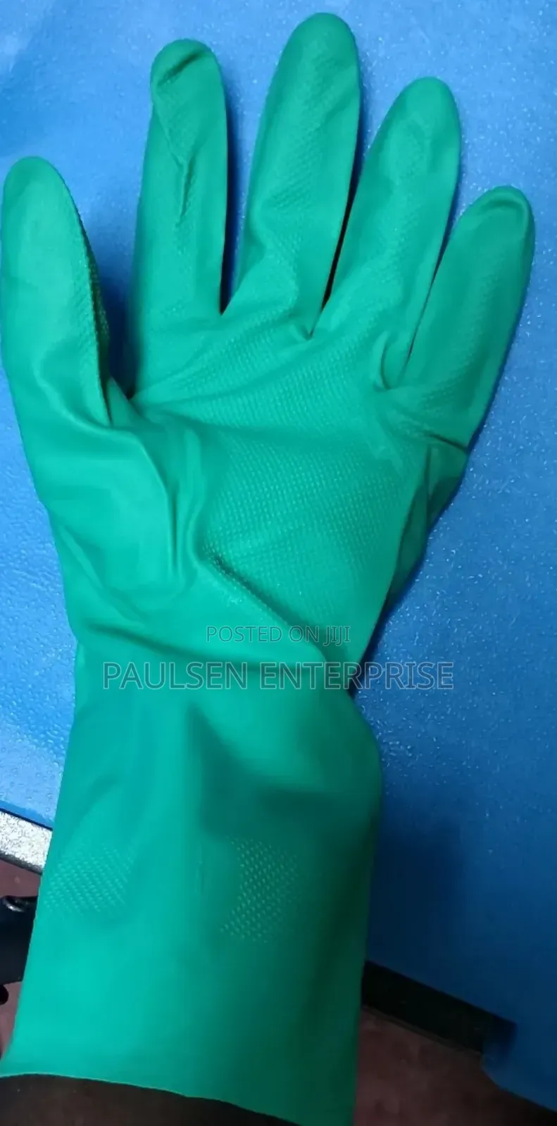 Green Nitrile Industrial Gloves/Nitrile Gloves Size 8,9,10,11