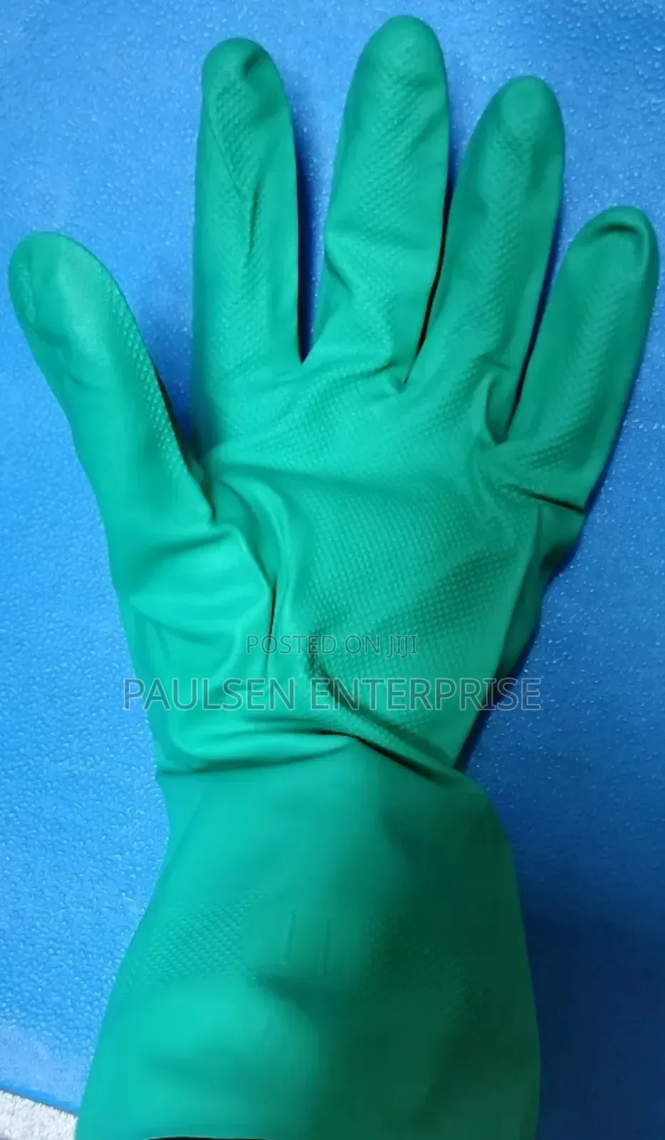 Green Nitrile Industrial Gloves/Nitrile Gloves Size 8,9,10,11