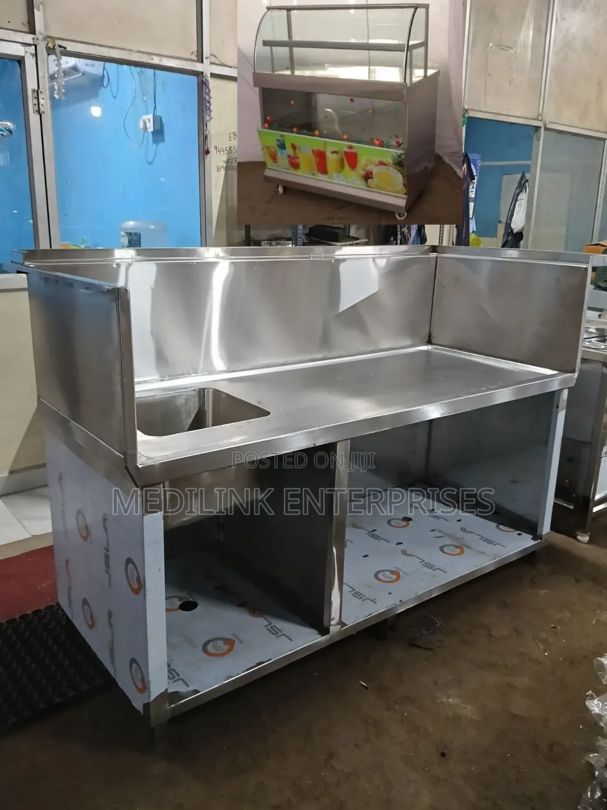 Ss 304 Commercial Restaurants Juice Making Counter