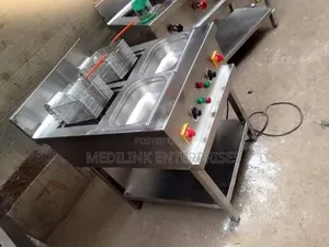 Commercial Kitchen Customized Double Fryer 15*15 Litres