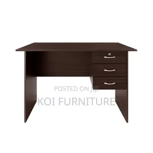Office Desk; 1.2 Meters Rich Wooden Home Office Lockable Home Desk