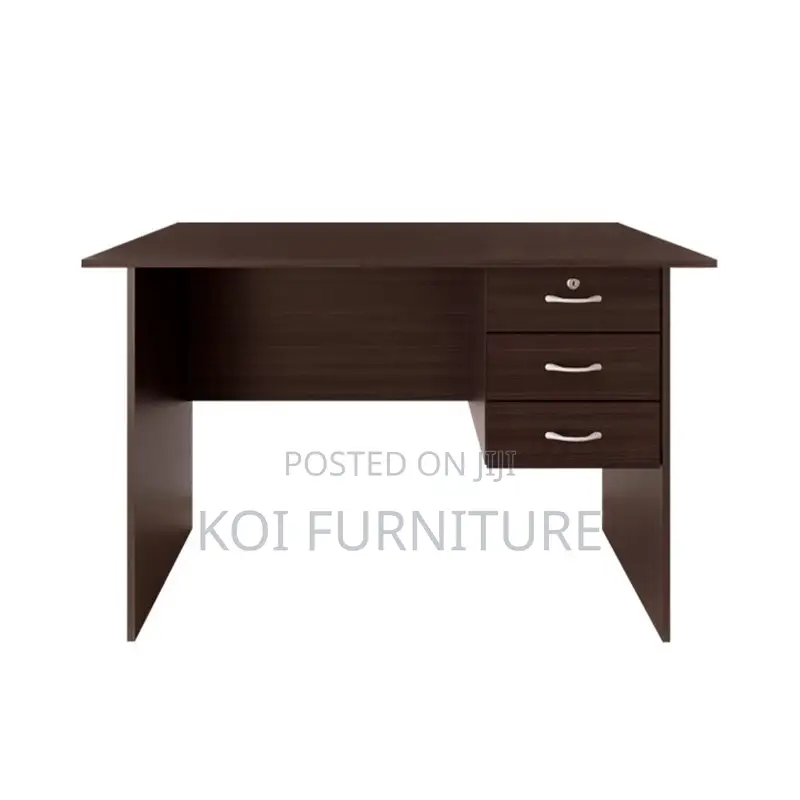 Office Desk; 1.2 Meters Rich Wooden Home Office Lockable Home Desk