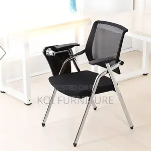 Office Chairs; Foldale Black Mesh Breathable Writing Office Seat