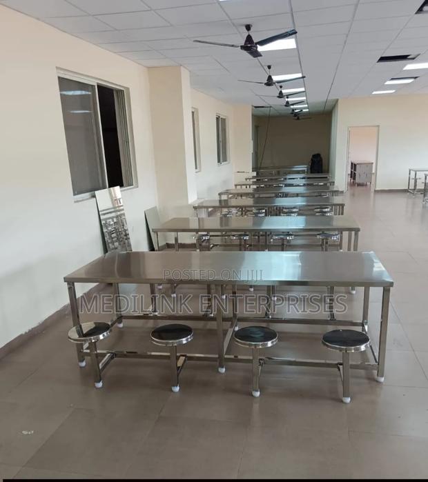 Ss304 Stainless Steel Bistro Service Table Set