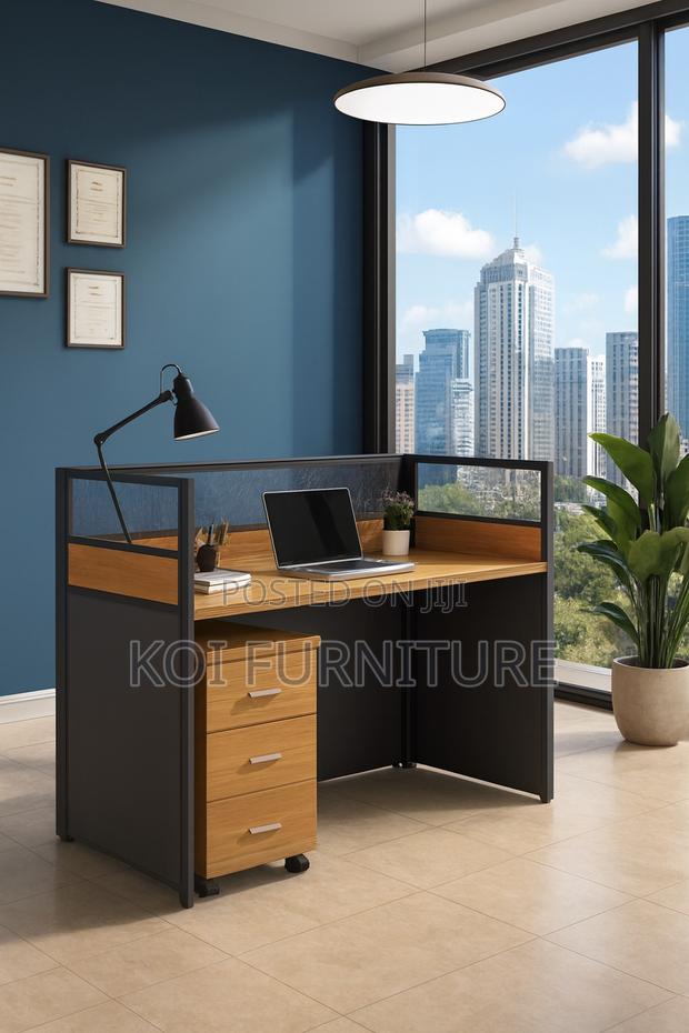 Office Workstation; One User MDF New Modern Stylish Wokstatons - thumbnail 9