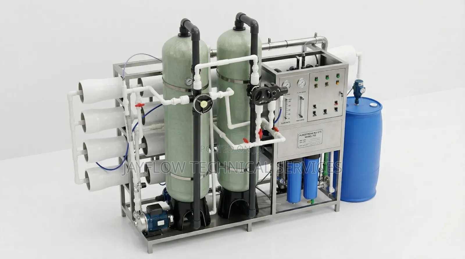 Industrial Reverse Osmosis Plant – 4000 LPH (Mall Water Supply System)