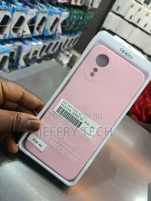 Pink Silicone Cover for the Oppo A38 4g Smartphone, Featuring a Soft-