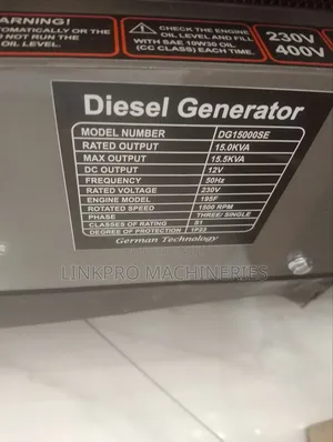 Heavy Duty 15kva Cigma Diesel Generator