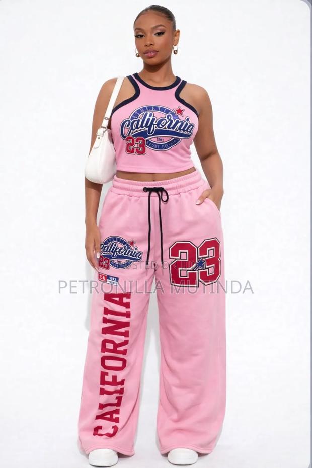 Stylish Pink Sweatpants